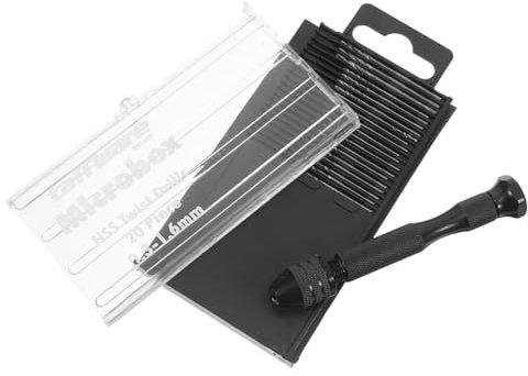Healifty Golpe De Mano Manual Kit De Brocas Para Miniherramientas De Precisión Para Proyectos De Bricolaje y Taladrado Cuentas De Nogal