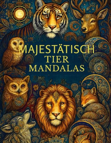 Majestätisch Tier Mandalas: Majestätisch Tier Mandalas– Ein Ausmalbuch für Erwachsene