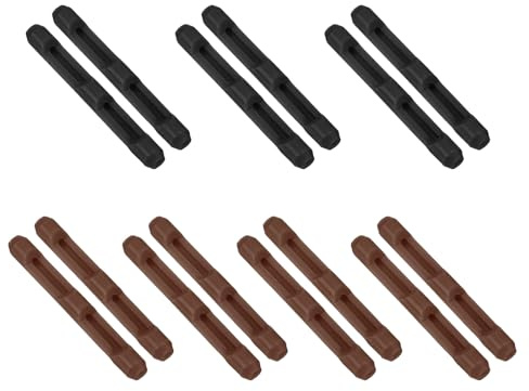 PATIKIL Eyeglass Ear Cushions, 7 Pairs Silicone Glasses Ear Grip Hooks Anti-Slip Eyeglass Temple Tips Sleeve Nose Pads for 3-10mm Glasses Comfort Sport, Black/Brown