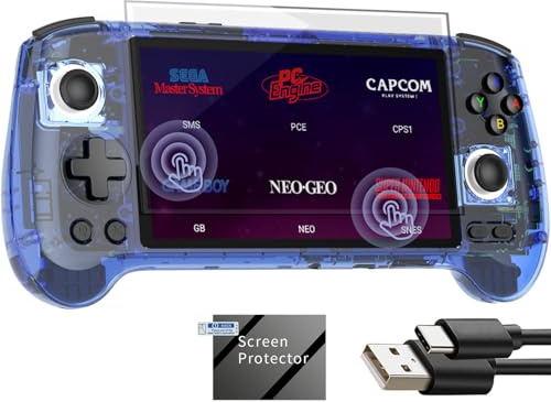 RG556 Retro Handheld Game Console Android 13, RG 556 Handheld Game Console with 5.48 Inch OLED Touch Screen, RG556 Supports DP and WiFi Bluetooth with 5500mAh Hall Rocker Battery