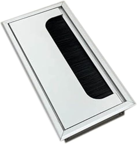 Pasacables for escritorios, Tapa for Orificios de Enchufe, pasacables rectangulares de Aluminio for escritorios, herrajes de Oficina de Varios tamaños.(100x200mm)