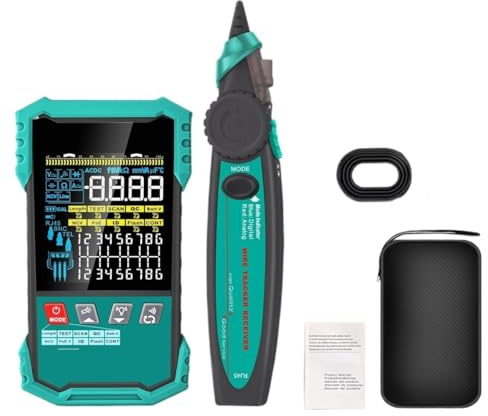 TOOLTOP 400M Tester for cavi di rete RJ45 BNC Test for 6000 conteggi Multimetro multifunzione 2 in 1 POE Tracker for(ET622)
