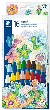 STAEDTLER 2240 C16 - Noris Club Wachsmalkreide 16 Stück Etui