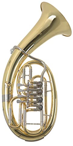 Roy Benson Bb-Bariton BH-202 (mit Ø 26 cm Schallbecher, Neusilber Komponenten, 4 Zylinderventilen, Präzision und erstklassiger Klang, im leicht transportierbaren Formetui)