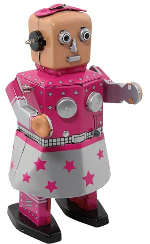 Superfreak® Tin Plate Robot Tin Toy Robot made from Tin + Medium size = 10-20 cm