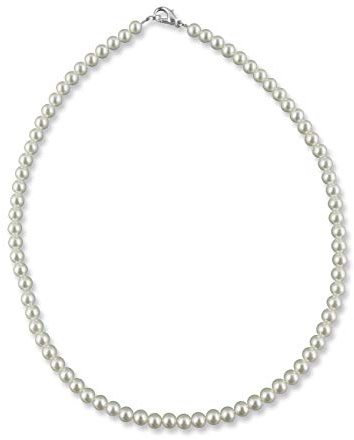 Rivelle Damen Perlenkette 38 cm Perle 5 mm Kette Perlen Collier Halsschmuck Geschenk-Box Modeschmuck