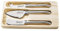 Laguiole Style de Vie Juego de cuchillos de queso Premium Line 3 piezas, acero inoxidable