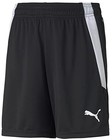 PUMA Unisex Kinder Teamliga Jr Shorts, Puma Black-puma White, 140 EU
