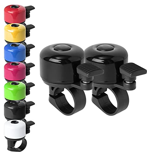 Binudum Bike Bell with Loud Melodious Sound Classic Mini Bicycle Bell for Kids Adults Bike Horn for Road, Mountain Bike for Scooter, MTB, BMX