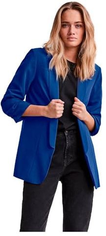 Pieces Femme Pcboss 3/4 Noos Blazer, Bleu Mazarine., XL EU