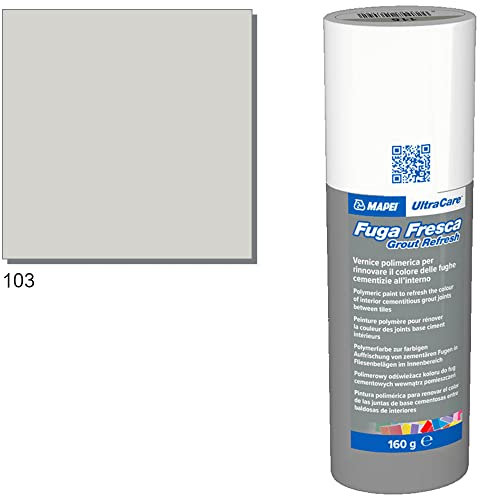 Mapei Ultracare FUGA FRESCA 103 BIANCO LUNA vernice polimerica per rinnovare il colore delle fughe cementizie Flacone 160gr.