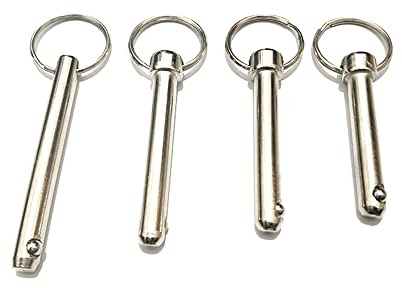 5 Stück φ8mm×108mm Vernickeln auf Kohlenstoffstahl Kugelsicherungsschrauben Faltstift Sicherheitsbolzen Edelstahl Faltschrauben Ring Bolzen Faltstift mit Ring