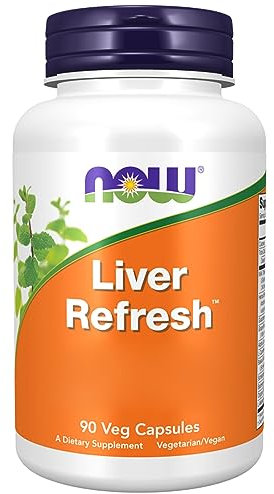 Now Foods, Liver Refresh con Cardo Mariano, Schisandra e Molto Altro, 90 Capsule vegane, Testato in Laboratorio, Senza Soia, Senza Glutine, Vegetariano, Non OGM