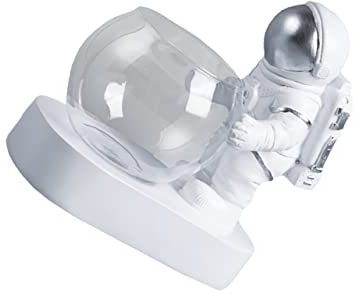 Kisangel Astronauten Lampe Glas Blumenvase Mit Licht Sukkulenten Übertopf Für Zuhome Hydroponischer Behälter Für Luftpflanzer-verzierung