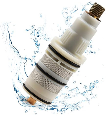 Thermostatic Shower Cartridge Compatible with Moen 147208, Danze Da507874, Kohler 9.13554, Rohl 9.13554 Perrin Rowe Suit for Shower Bathroom Faucet Cartridge Replacement Part S3371 Thermostatic Valve