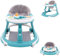 Baby Lauflernhilfe, Folding Baby Walker, Lauflernwagen mit 3-Fach Höhenverstellbar, Gehhilfe mit Esstablett und Spielcenter ab 6 9 18 Monate