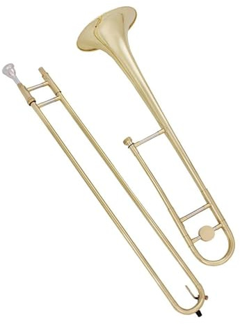 Altposaune Versilbertes Messing B-Ton B-Blasinstrument Mit Posaunen-Kupfernickel-Mundstück Zubehör
