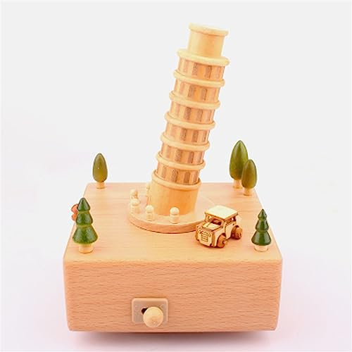 CAFIEDR Zug Spieluhr aus Holz, Spieluhr für den Valentinstag, Mädchengeburtstag, Weihnachtsdekoration