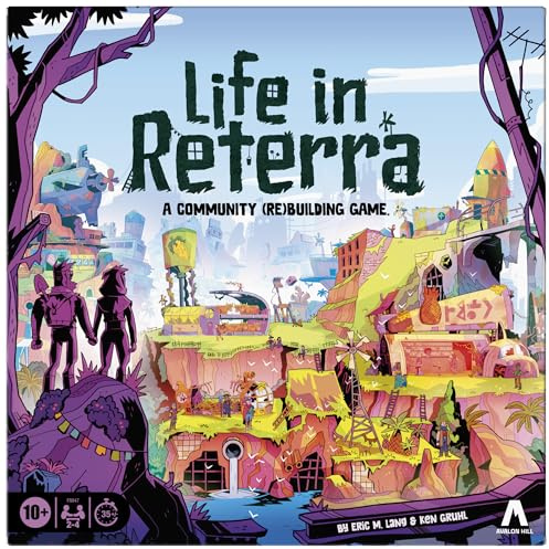 Life In Reterra Strategie-Brettspiel, kachellegendes räumliches Puzzle mit Holzteilen & Premium-Aufbewahrung, Familienstrategiespiel für Teenager & Erwachsene, 2-4 Spieler, ab 10 Jahren, tolles Spiel