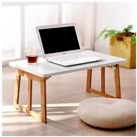 HBOOMOEM Lapbord FöR SäNgen，SäNgbricka，Laptopbordet FöR SäNg，Laptopbord FöR BäRbar，Bambu SäNgbricka Bord Med Vikbara Ben，LäMplig FöR Soffor, SäNgar, Terrasser Och Balkonger(70*40*31CM/27.6*15.7*12.2in
