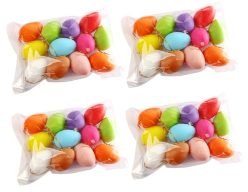 UPKOCH 48pcs Easter Eggs for Boys and Girls Decorating Shells for Easter Celebrations Imitation Crafts for Hunts and Party Favors