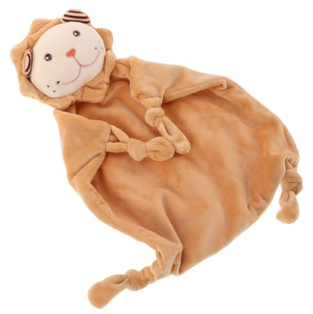 UPKOCH Kuscheldecke für Babys Beruhigendes Handtuch Löwenmotiv 20cm Unisex Schmusedecke Weiches Material Beruhigungshandtuch Schlafbegleiter für Kleinkinder