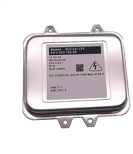 PUNICS HID Xénon Ballast Compatible avec Opel pour Insignia 2008-2014 Unité De Ballast H-ID 1232335 5DV 009 720-20 Xénon AF D1S 5dv00972000 Module De Ballast De Phare