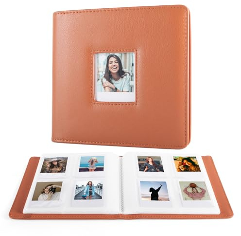 MUZIRI KINOKOO Álbum de fotos de 288 bolsillos para cámara instantánea Polaroid GO, álbum de gran capacidad de piel sintética para cámara Polaroid GO, álbum de fotos de recuerdo de 2.62 x 2.12