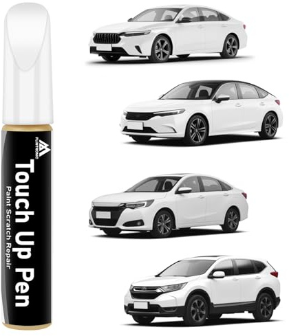 flintronic 369 Car Touch Up Paint Pen, 12ml Car Scratch Repair Pen, Scratch and Chip Repair for Cars, Quick and Easy Solution car scratches Remover Pens for Vehicles, Rim, Automotive (White)