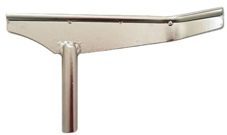 Riposo utensile per tornio, strumento per tornio per la lavorazione del legno, 20,8 cm, tornio fai da te, in acciaio inox, grande dritto curvo, porta attrezzi cavo a forma di colonna 7,6 cm