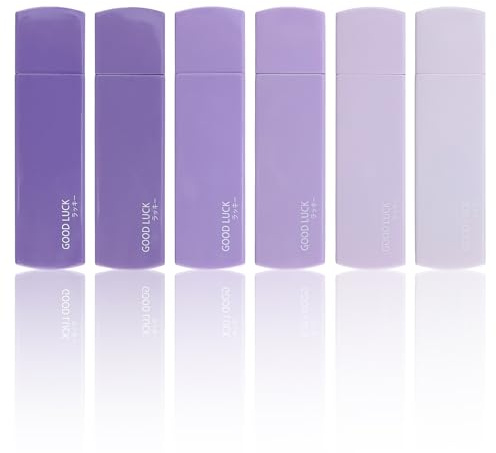 PICKAROOLTD 6 teiliges Korrekturroller,36 m Korrekturmaus Mini White Out Korrekturband,ästhetisches Schnelltrocknend Sofortige Korrekturband für Schüler,Schreiben,Schule,Zuhause,Bürobedarf,Violett