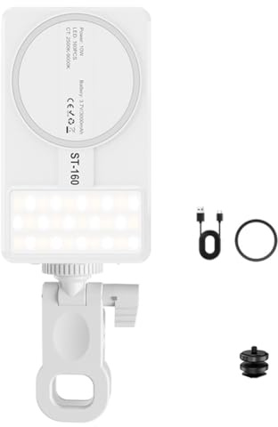 Uxsjakjsd 10W 3000mAh Battery Mini Photography Fill Light Double Sided Magnetic LED Beads 160pcs High Brightness
