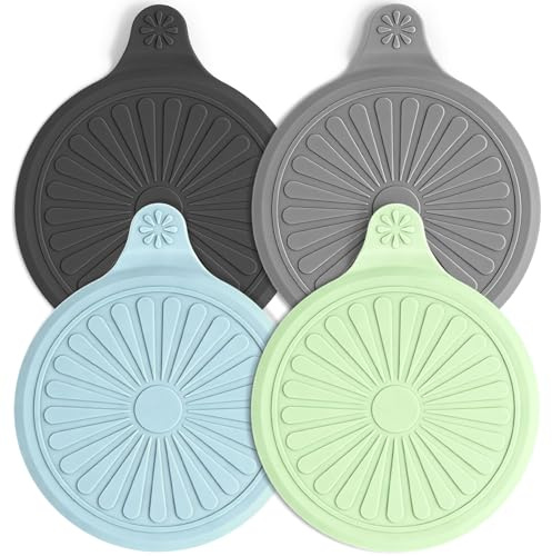 TidyBliss Tapon Bañera Universal 4 Piezas, Tapa Desague Ducha de Silicona, Fregadero para Detener el Cabello de Baño para Cocina Lavabo y Lavandería