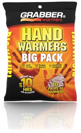 Grabber HWPP10 Big Pack Hand Warmers, 10-Pairs
