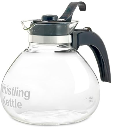 Medelco Whistling Kettle Fire Glass Whistling Kettle New