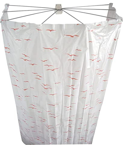 RIDDER Ersatzduschvorhang Ombrella Sylt rosa 210x170 cm