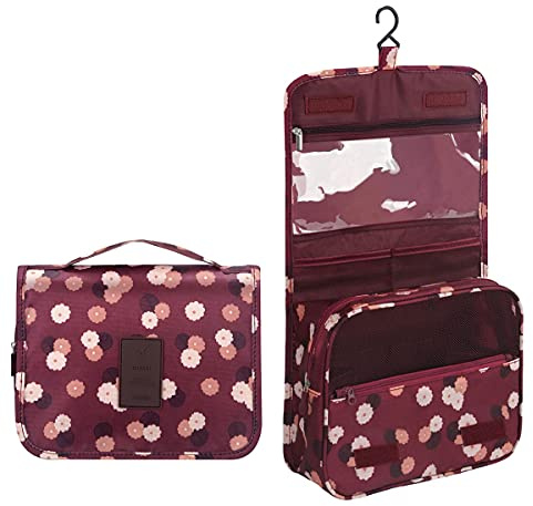 Beauty Case da Viaggio,Appeso Trousse da Toilette,Multi-compartimenti per Organizzare Oggetti Personali,Accessori