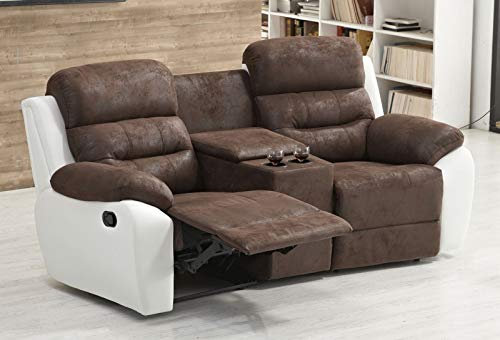 Mapo Möbel Microfasersofa Kinosofa Fernsehsofa 5131-Cup-2-PU