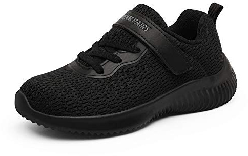 DREAM PAIRS Zapatillas Running Sin Cordones | Empeine malla transpirable, cordones elásticos+cierre de contacto, lengüeta cuello acolchados, forro malla.