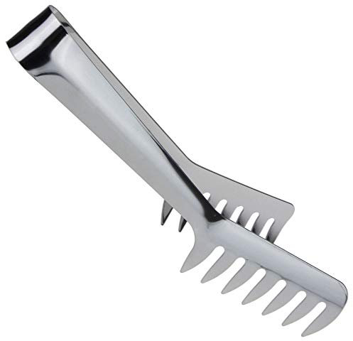 Spaghetti Tongs Pasta Serving Tongs Stainless Steel Spaghetti Tongs Noodles Pasta Clip Kitchen Cooking Tool for Noodles Pasta Baking Cooking