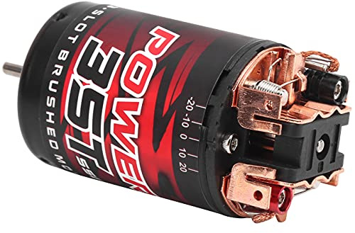 3 Slot 550 Bürstenmotor, Geräuscharmer 35T RC Motor Ersatz mit Doppelten Kugellagern, Bürstenmotor Ersatz für 1/10 1/12 Ferngesteuertes Auto