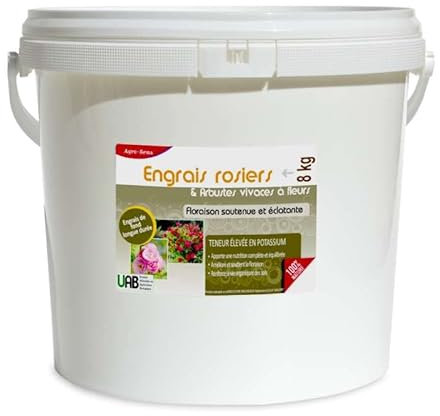 Engrais rosiers et arbustes à fleurs - Agro Sens - Seau 8 kg