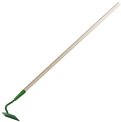 Garten Gerät hohe Ziehhacke Zieh Hacke Boden Erde Gewächshaus Gemüse Blumen Beet Stahl grün 14cm mit Stiel