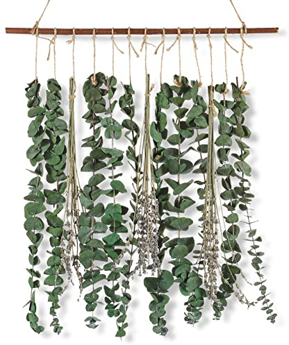 Badezimmer-Dekoration, echter Eukalyptus für Dusche und Lavendel, frischer Eukalyptus-Stiel, Wandbehang, Dekoration, Duft, Grün, Wandbehang für Hochzeitsdekoration, Schlafzimmer, Wohnzimmer, Küche,