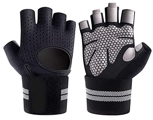 NuCamper Fitness Handschuhe Rutschfester Trainingshandschuhe für Herren und Damen Atmungsaktive Sporthandschuhe für Gewichtheben Gewichtheben Bodybuilding Fahrrad zughilfen krafttraining