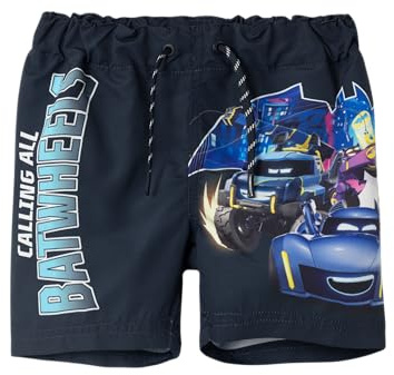 Name IT pojkar Nmmmicco badhjul långa badshorts med vaxkaka badshorts, Mörk safir, 86