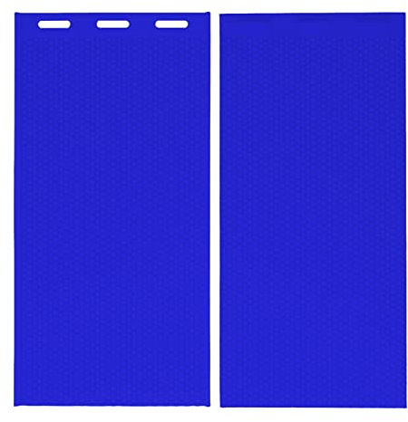 Topyond Silikon-Bienenwachsform, Bienenwachsplatten, Bienenwachs-Pressform, Wachsplatten, Formplatte Für Die Bienenhaltung, 37,5 X 21 cm (2 Stück)(Blau)