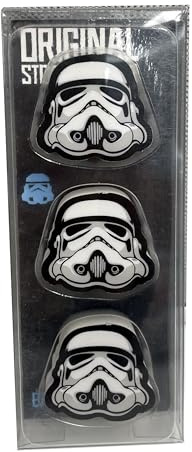 Puckator - Lot de 3 gommes spéciales à effacer pour l'école - L'original Stormtrooper - Papeterie et papeterie pour enfants et filles