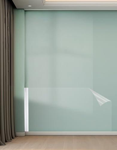 Orga'Neat Wall Protector, Clear Plastic Electrostatic Wall Protective Film Sheet, No Adhesive, Static Cling, No Harm to Paint, Guard Walls from Furniture, Dog, Trash Can, Food Splash, Back Chair