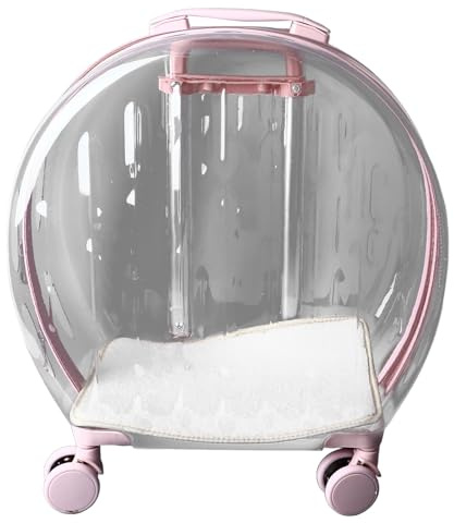 Chariot de Transport pour Chat, Grand Espace, Silencieux, Boîte de Transport Pratique pour Bain